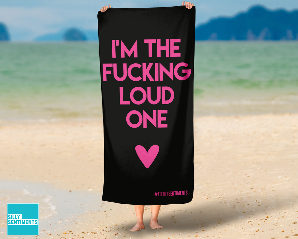 I'm The Loud One Beach Towel #1 image